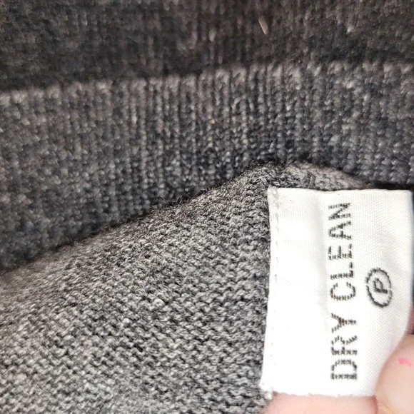 Tommy Bahama Sweater Medium Wool Cashmere 1/4 Zip Charcoal Gray Men's Mock Neck - Picture 10 of 12